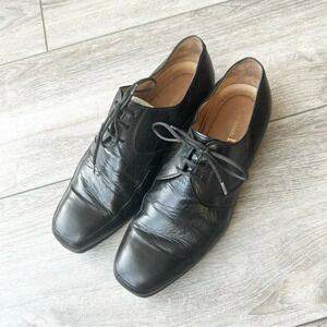 Christian Dior Black  Full Leather Oxfords Derby Dress Shoe